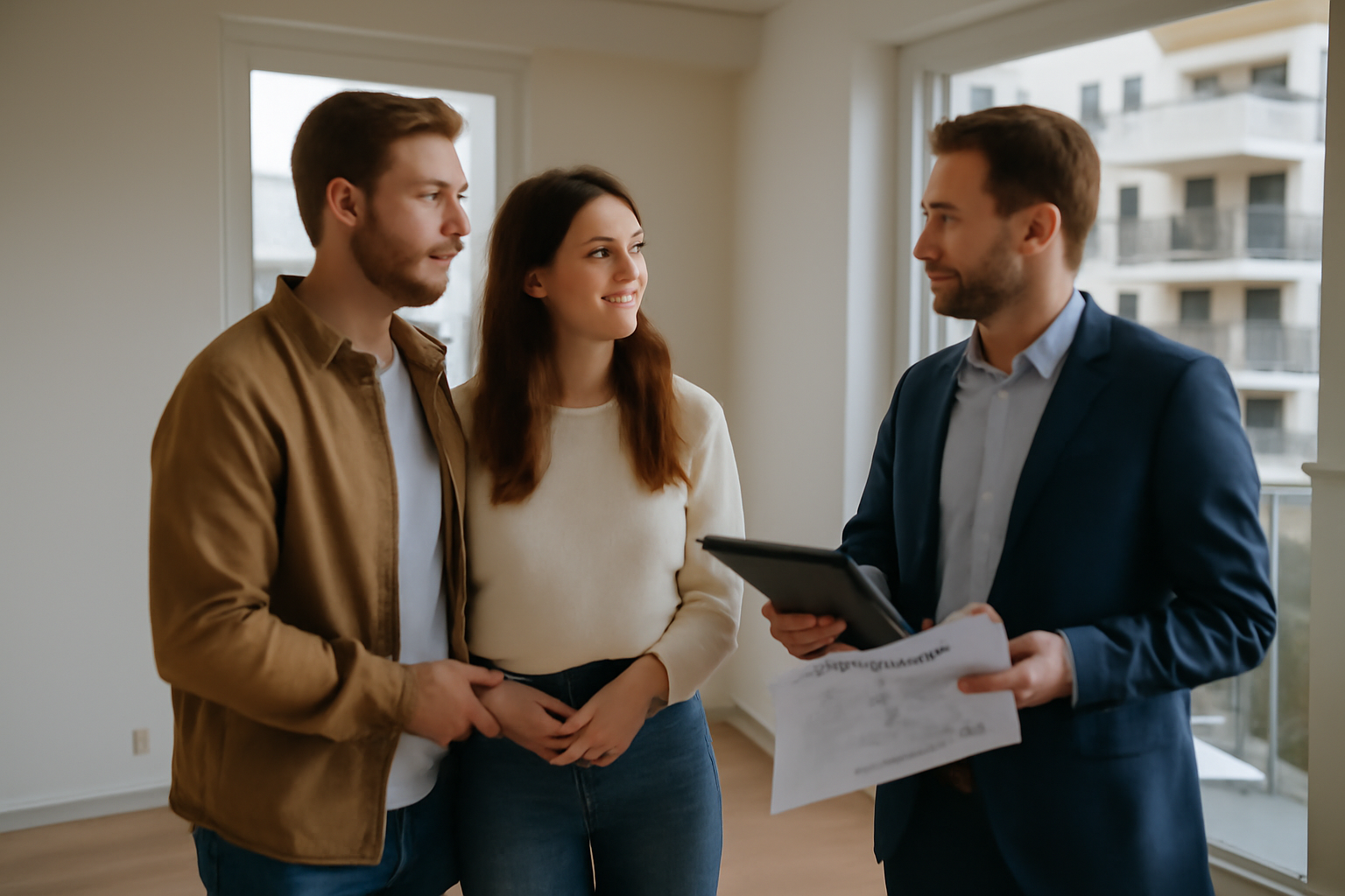 Loi Pinel Strasbourg 67100 : immeuble neuf et investisseurs en visite de logement