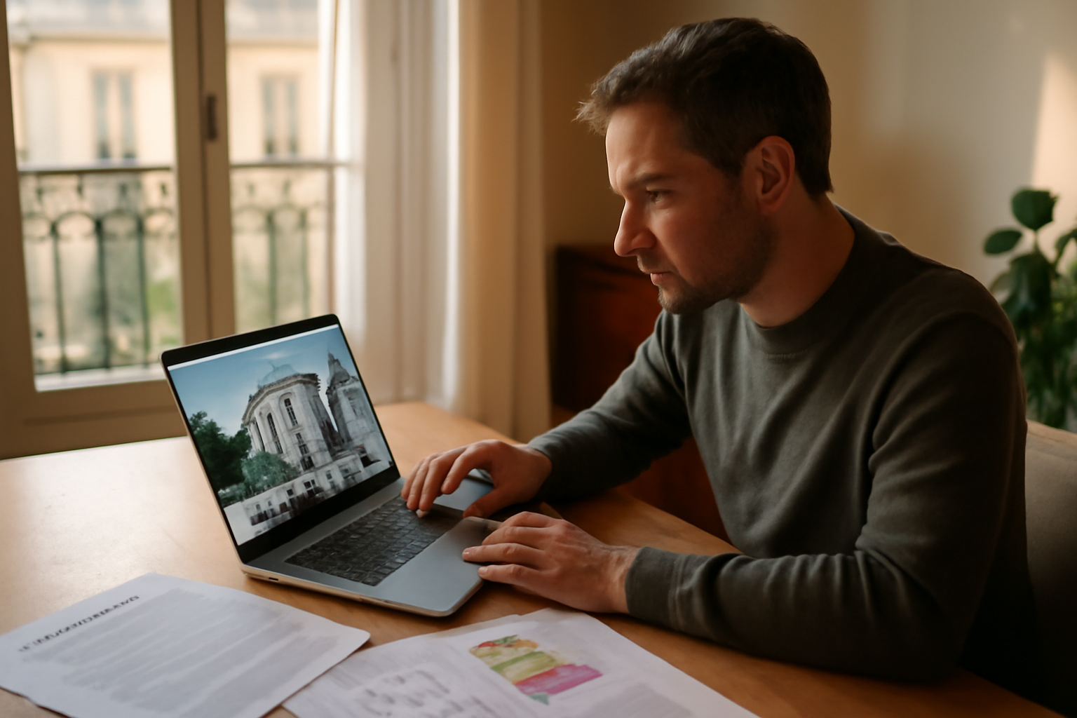 Recherche d’annonces propriete prives com sur un ordinateur portable en agence