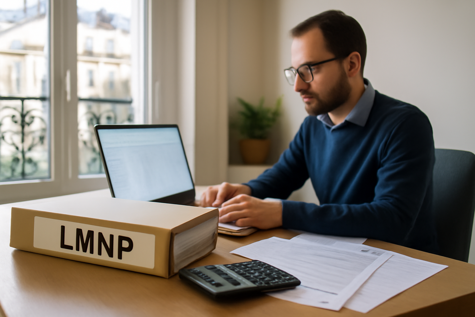 réintégration amortissement LMNP calcul plus-value sur document comptable