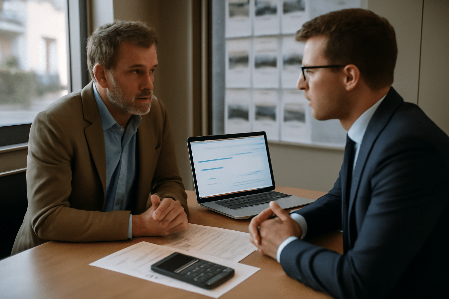credit immobilier sans cdi : rendez-vous en agence avec un conseiller et des documents