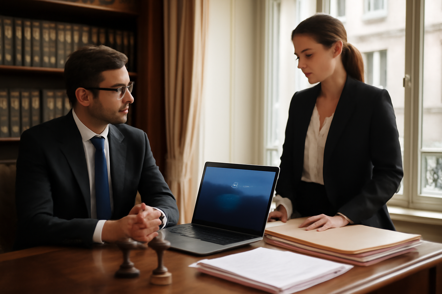 immonot pro sur écran de bureau en étude notariale, accès aux outils de négociation