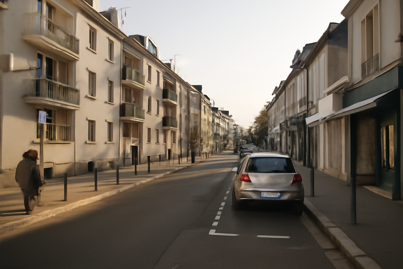 quartier a éviter joué les tours : rue résidentielle à proximité d’un axe fréquenté, ambiance de journée
