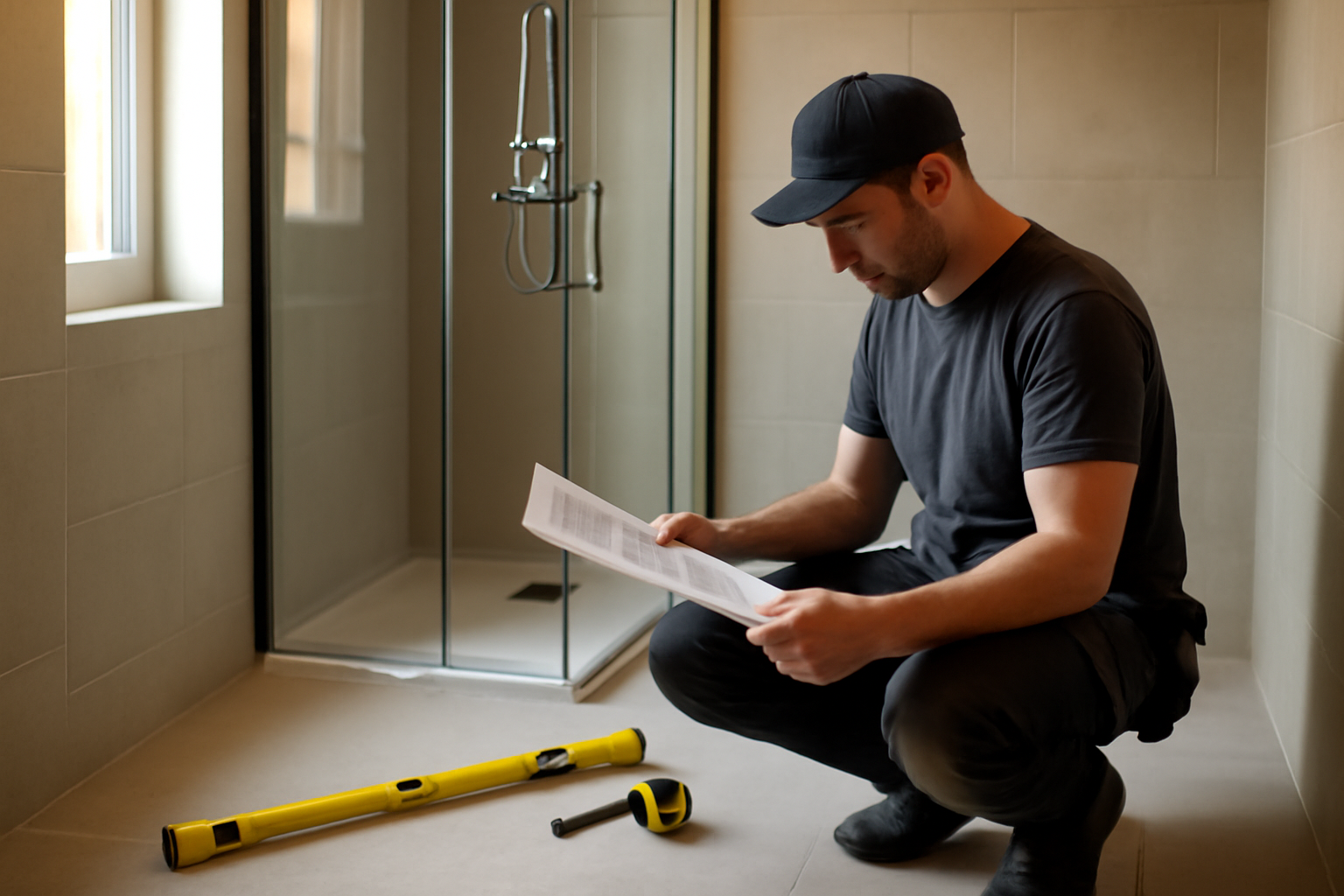 kinedo douche paroi et receveur installation salle de bains moderne