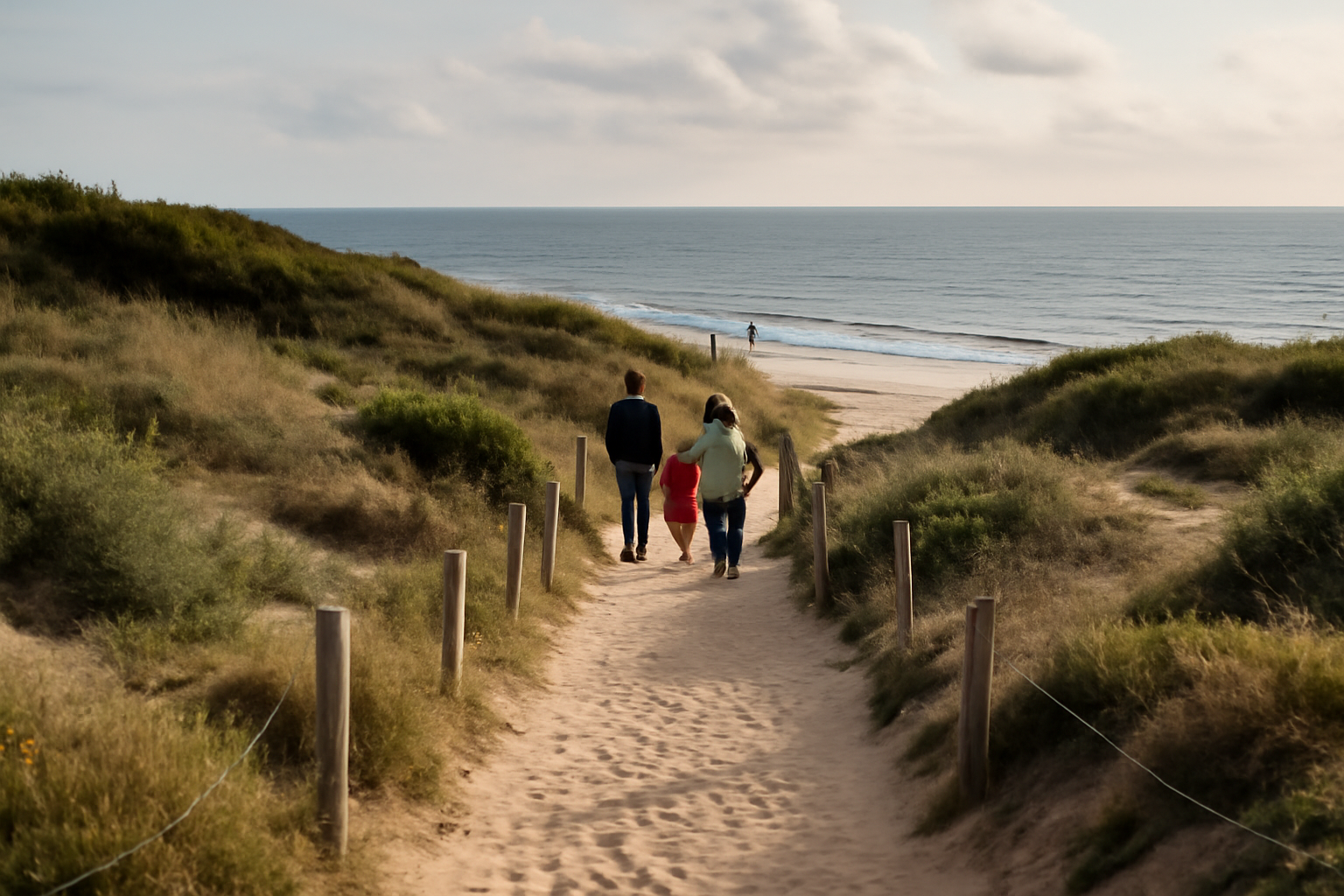 Plage de l’Aubraie aux Sables-d’Olonne : accès