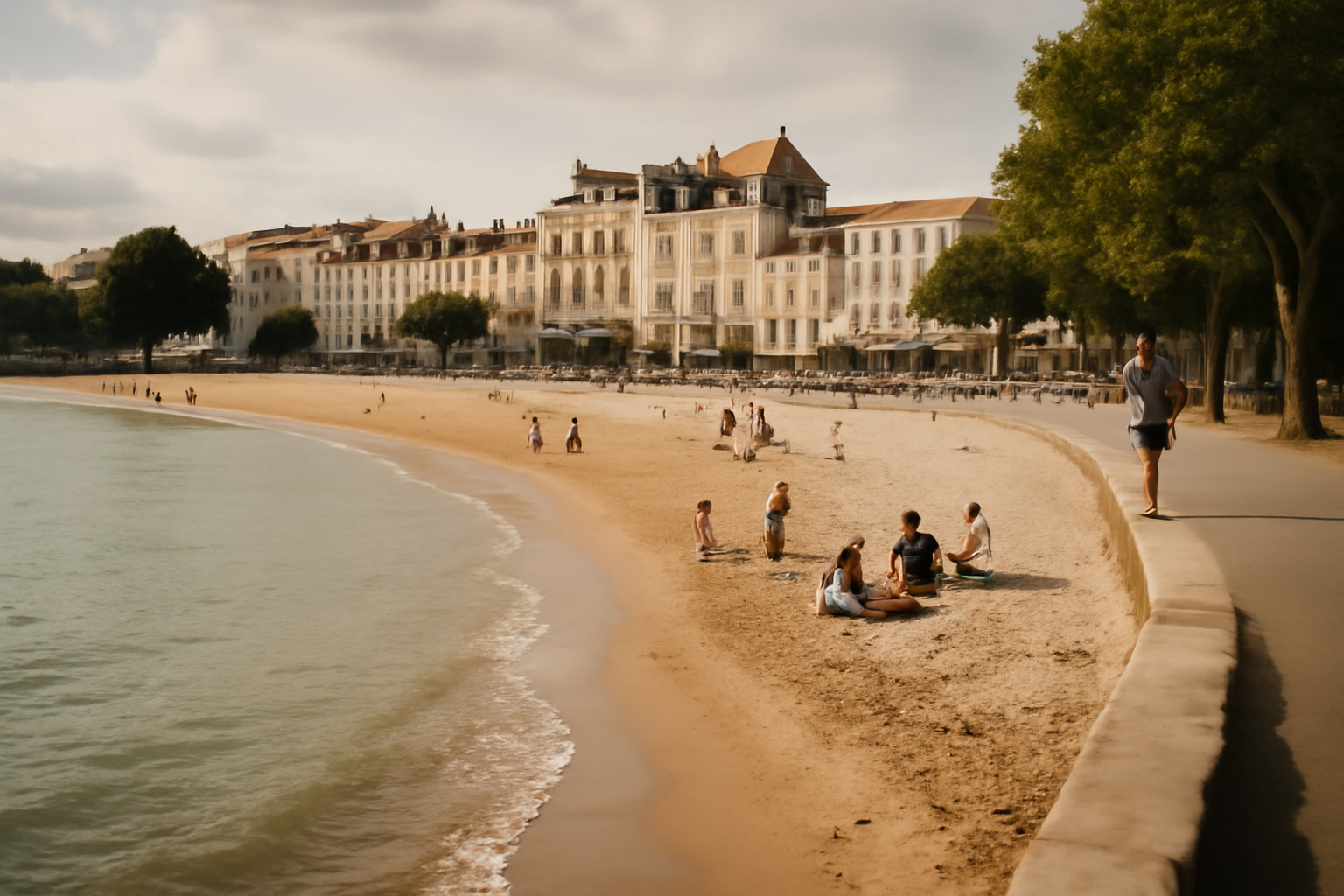 Plage de la concurrence à La Rochelle : accès