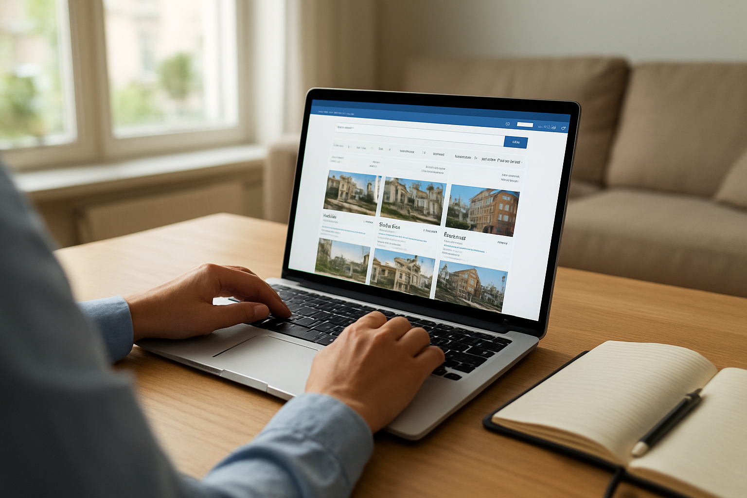 Recherche d’annonces immobilières sur un moteur immo avec filtres et alertes